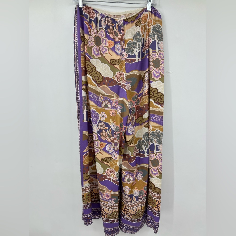 Spell Wide Leg Pant & Top Dancing Valley 2 Piece Organic Cotton Linen L - Picture 7 of 16